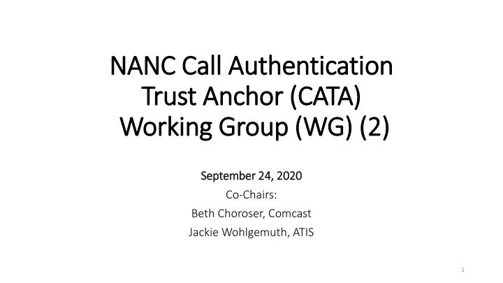 nanc call authentication nanc call authentication