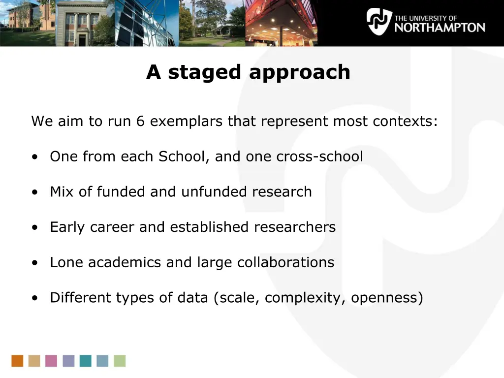 a staged approach