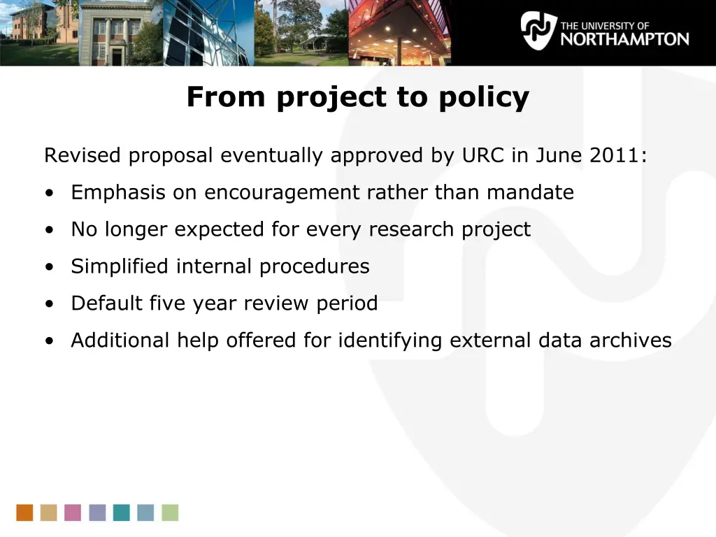 from project to policy 3
