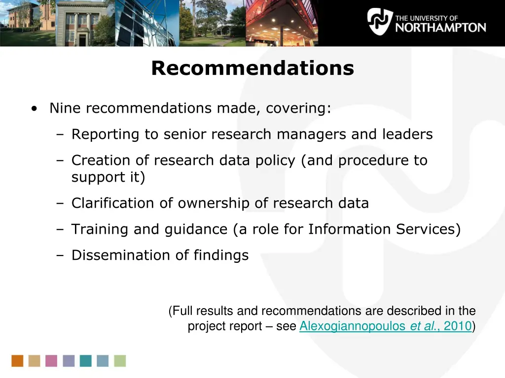 recommendations