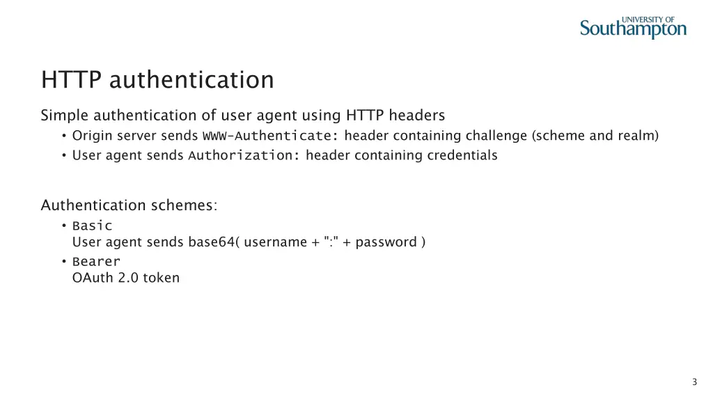 http authentication