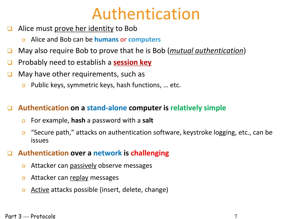 authentication