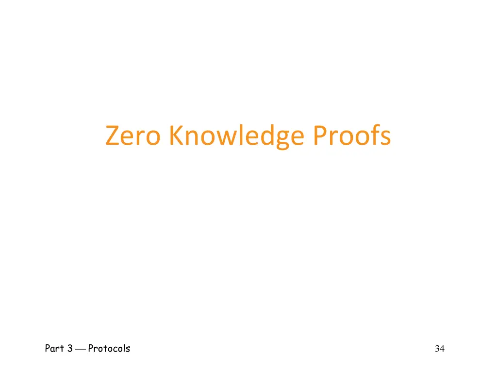 zero knowledge proofs