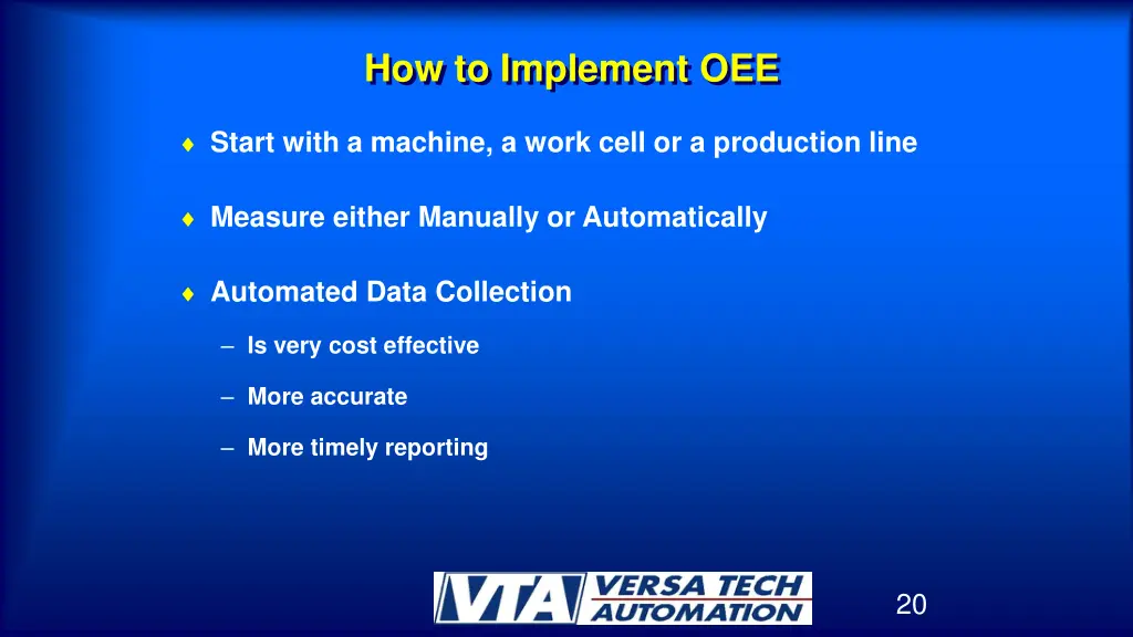 how to implement oee 1