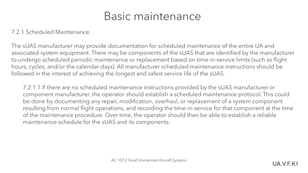 basic maintenance 2