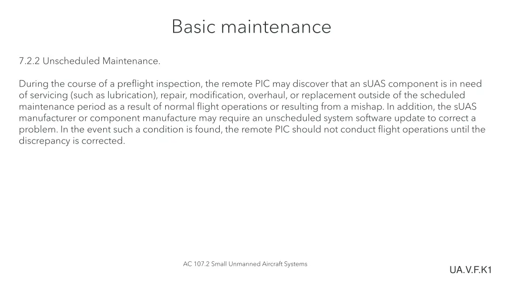 basic maintenance 3