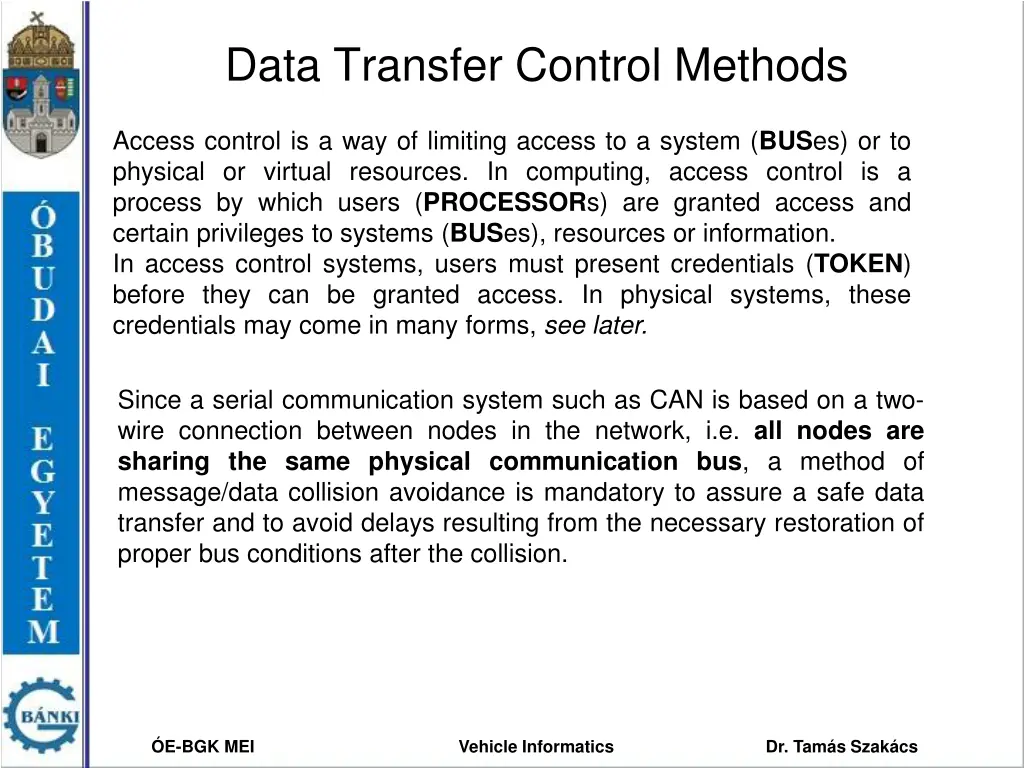 data transfer control methods