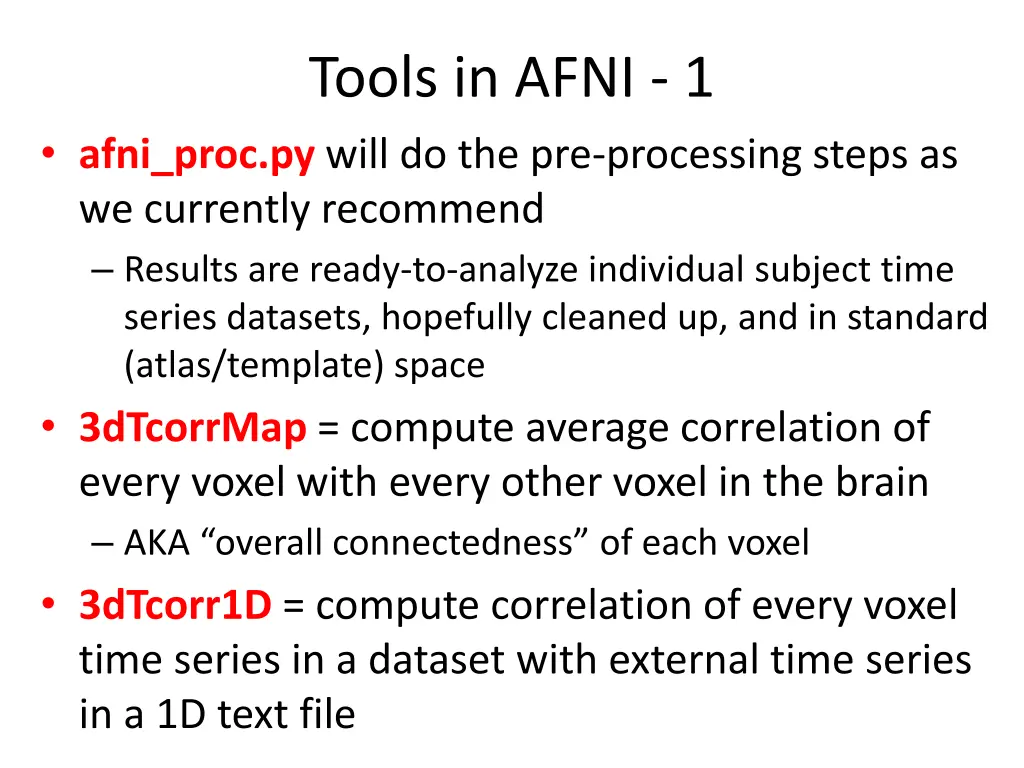 tools in afni 1