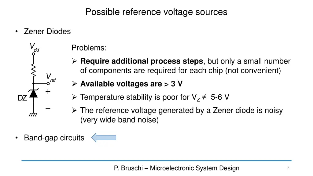 possible reference voltage sources