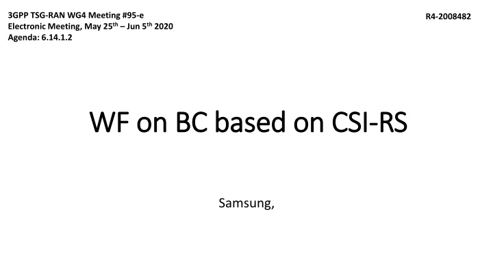 3gpp tsg ran wg4 meeting 95 e electronic meeting