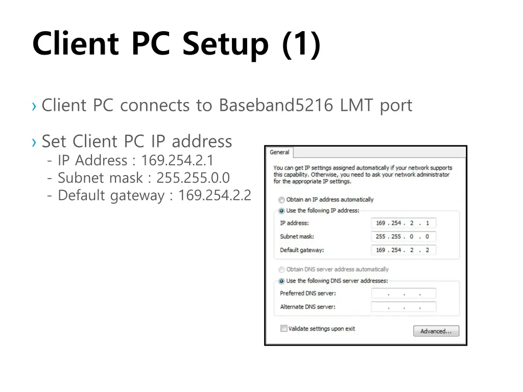 client pc setup 1