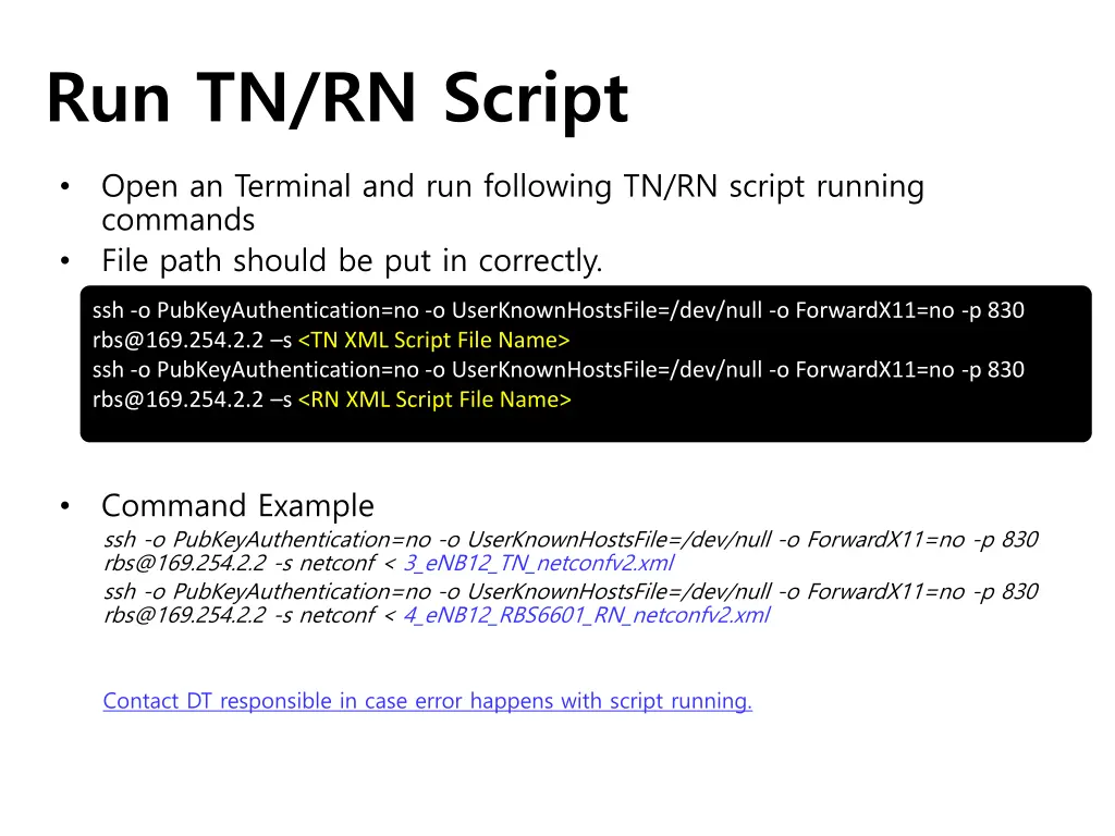 run tn rn script