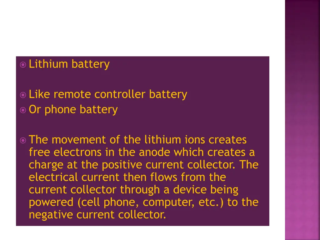 lithium battery