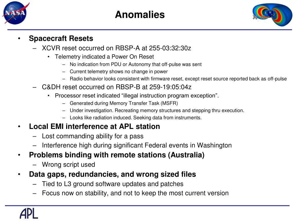 anomalies