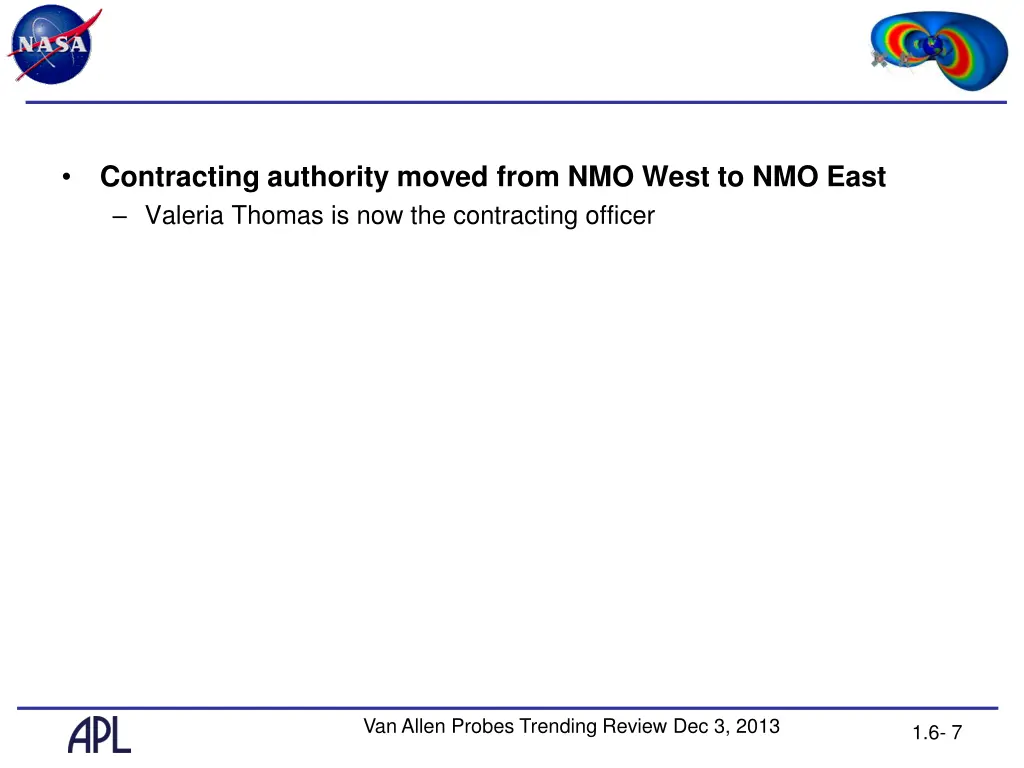 contracting authority moved from nmo west