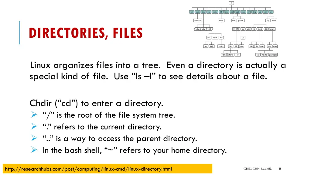 directories files