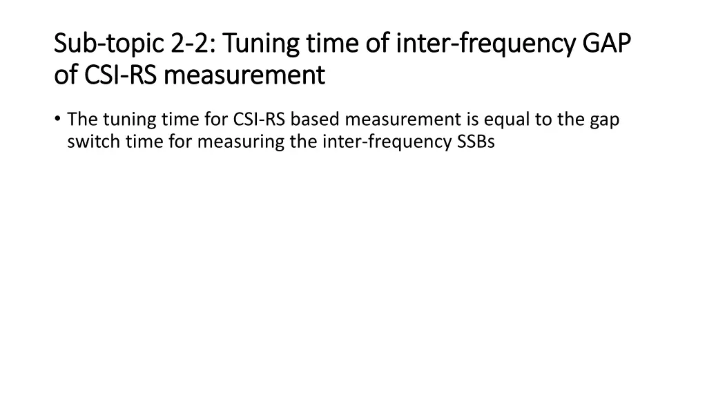 sub sub topic 2 topic 2 2 2 tuning time of inter