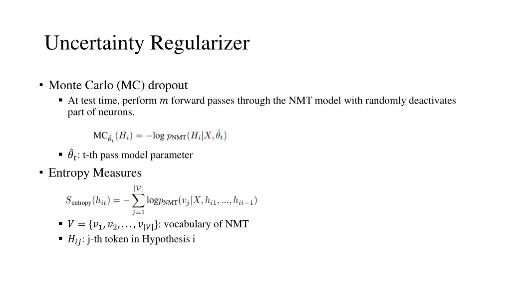 uncertainty regularizer