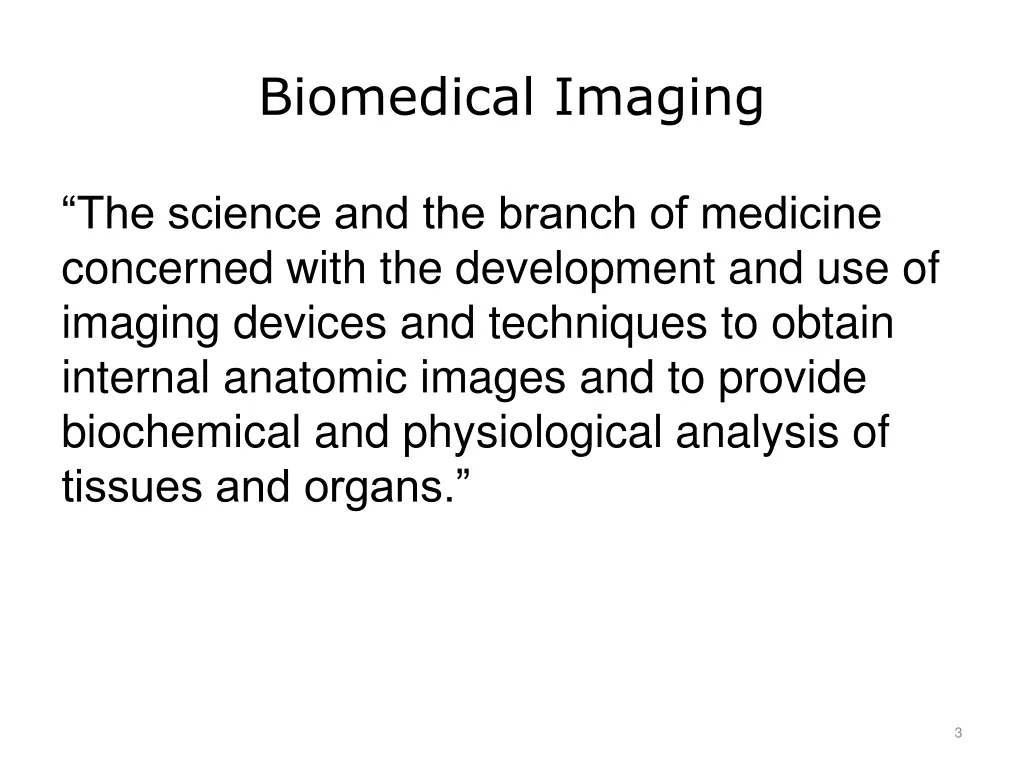 biomedical imaging