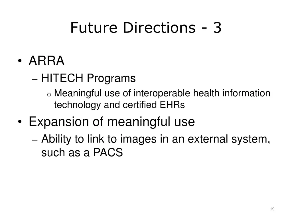 future directions 3