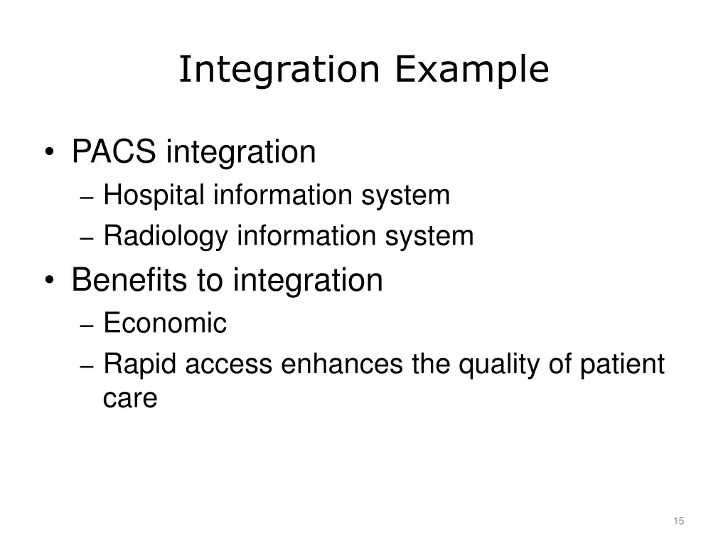 integration example