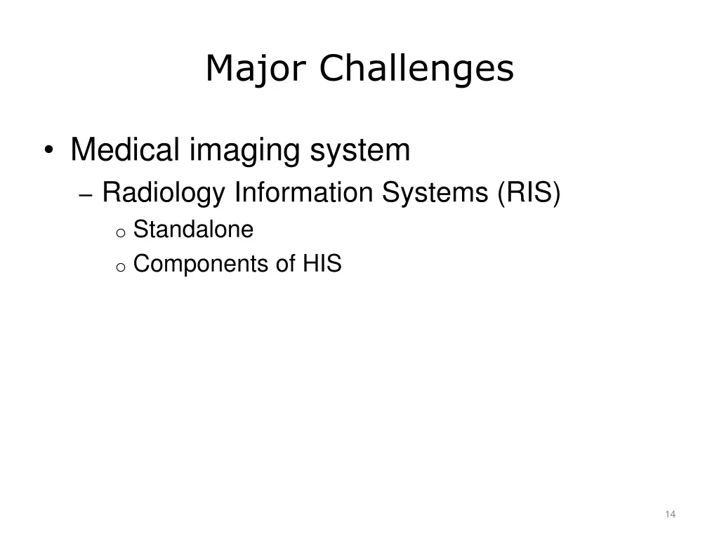 major challenges 1