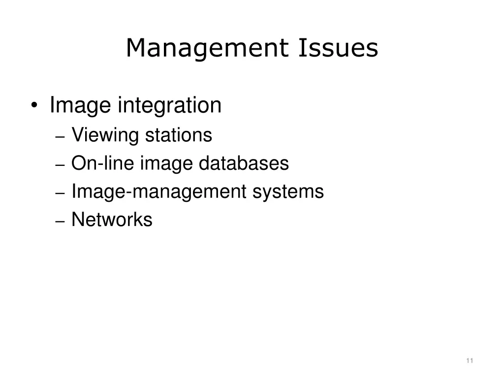 management issues 1