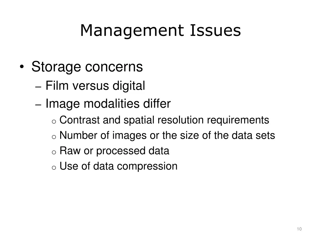 management issues