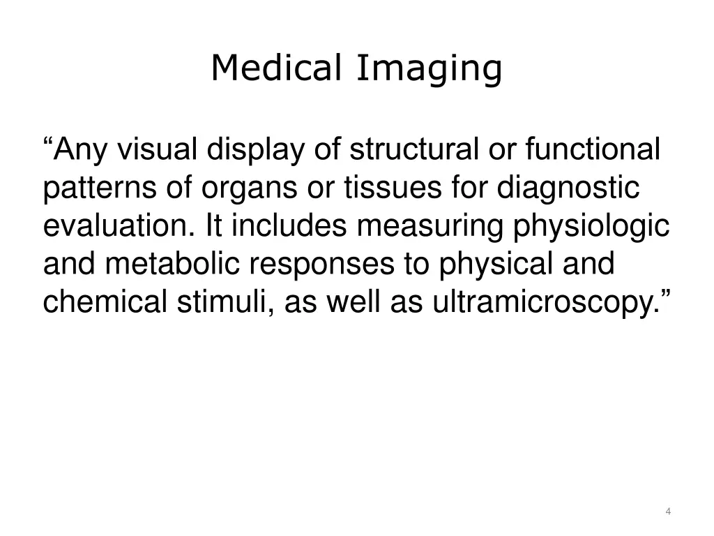 medical imaging