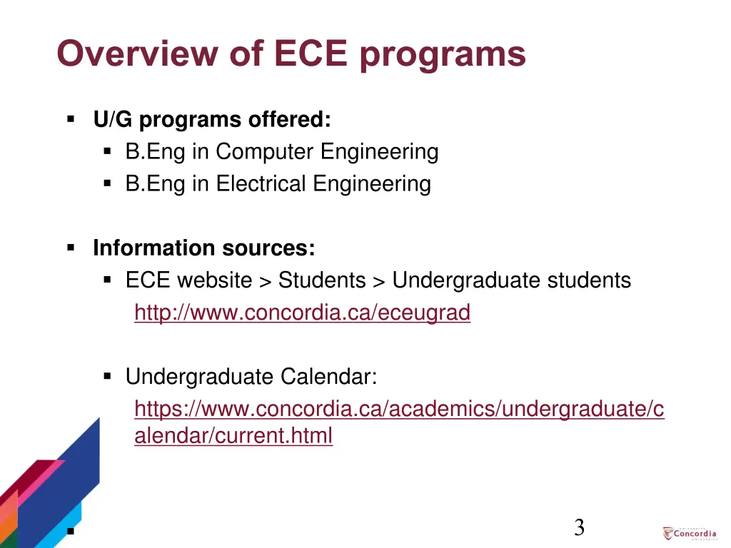 overview of ece programs