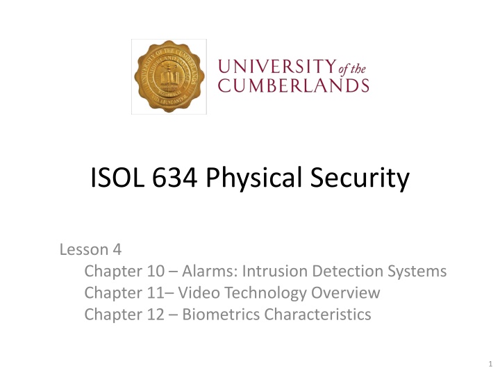 isol 634 physical security