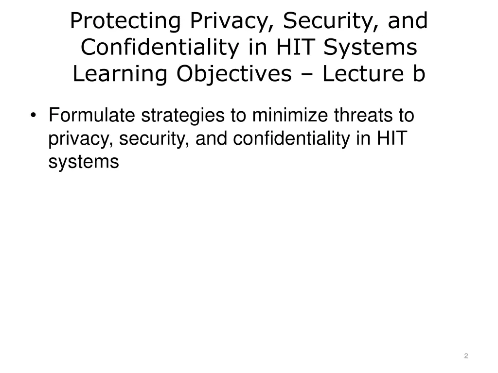 protecting privacy security and confidentiality