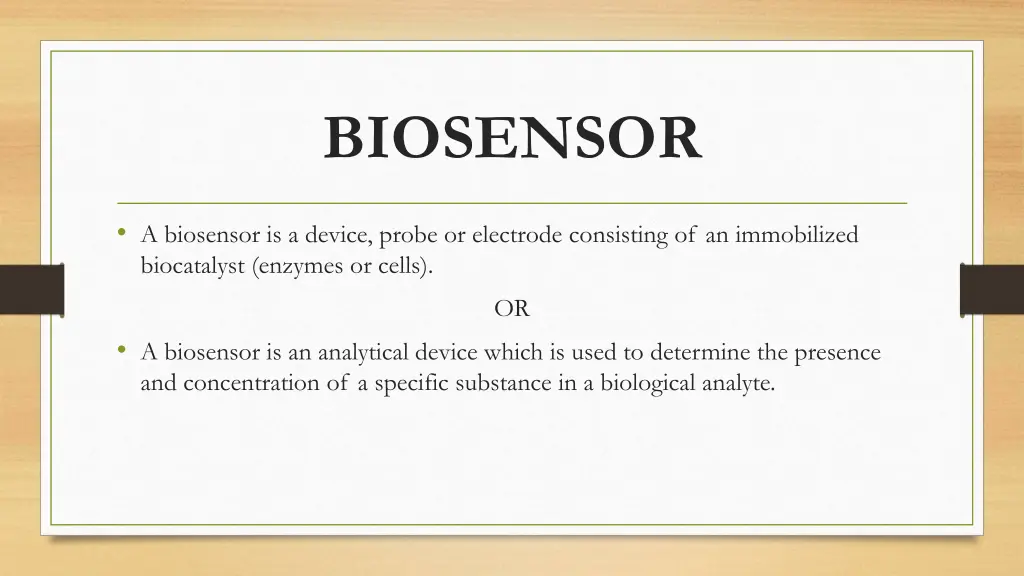 biosensor