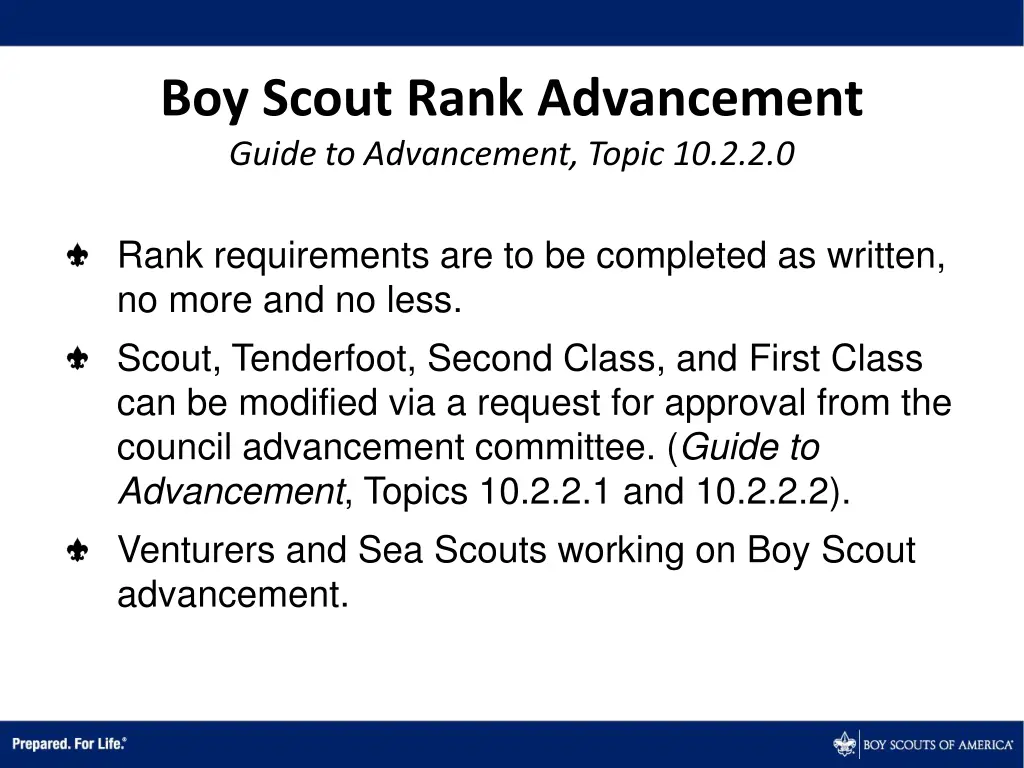 boy scout rank advancement guide to advancement