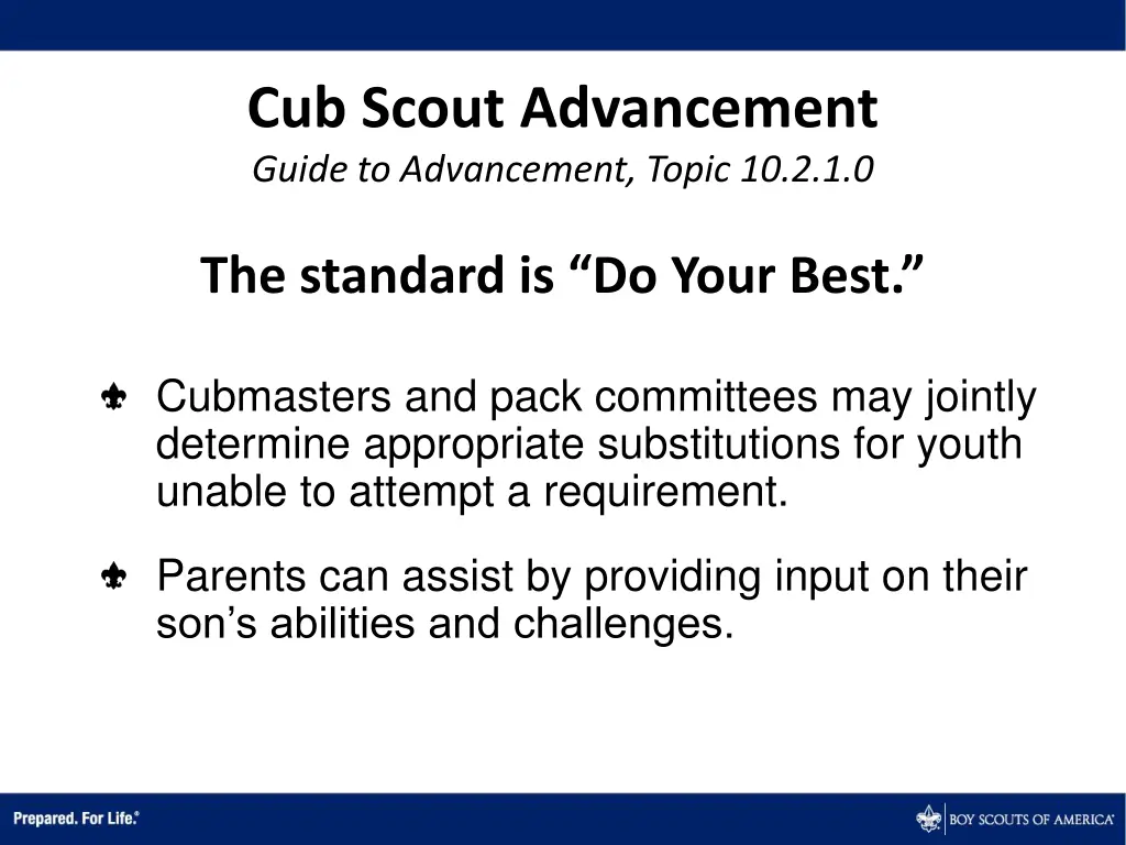 cub scout advancement guide to advancement topic