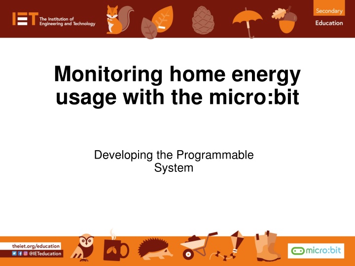 monitoring home energy usage with the micro bit
