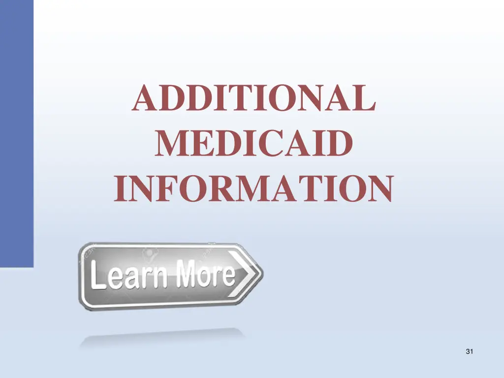 additional medicaid information