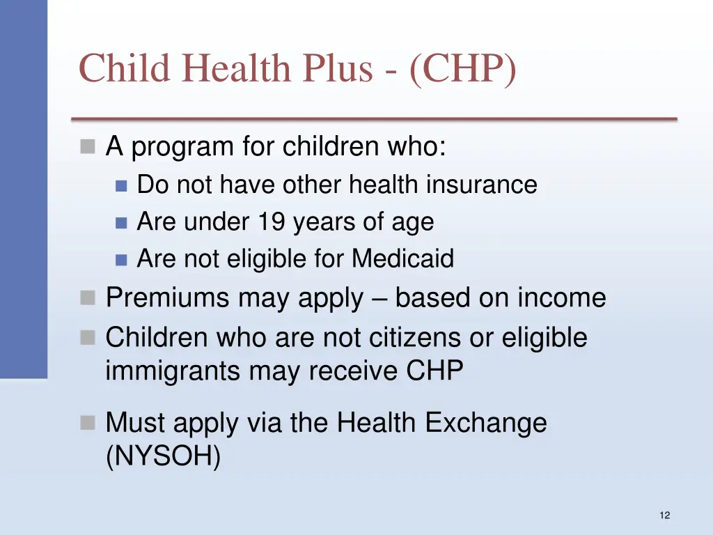 child health plus chp