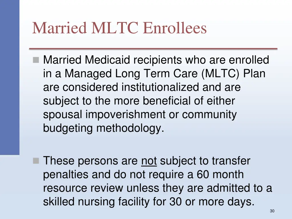 married mltc enrollees