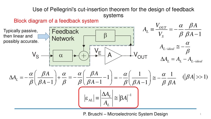 use of pellegrini s cut insertion theorem