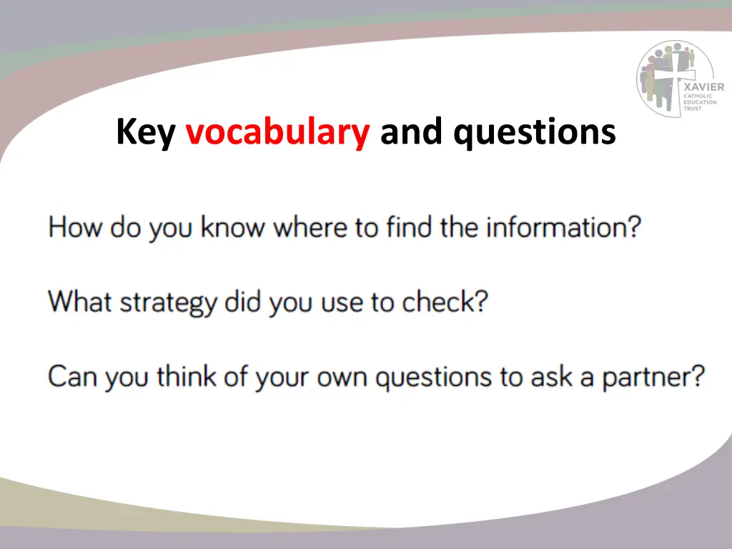 key vocabulary and questions 2
