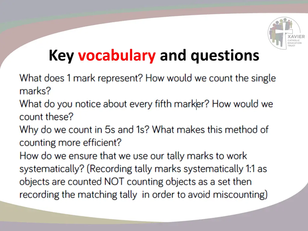 key vocabulary and questions