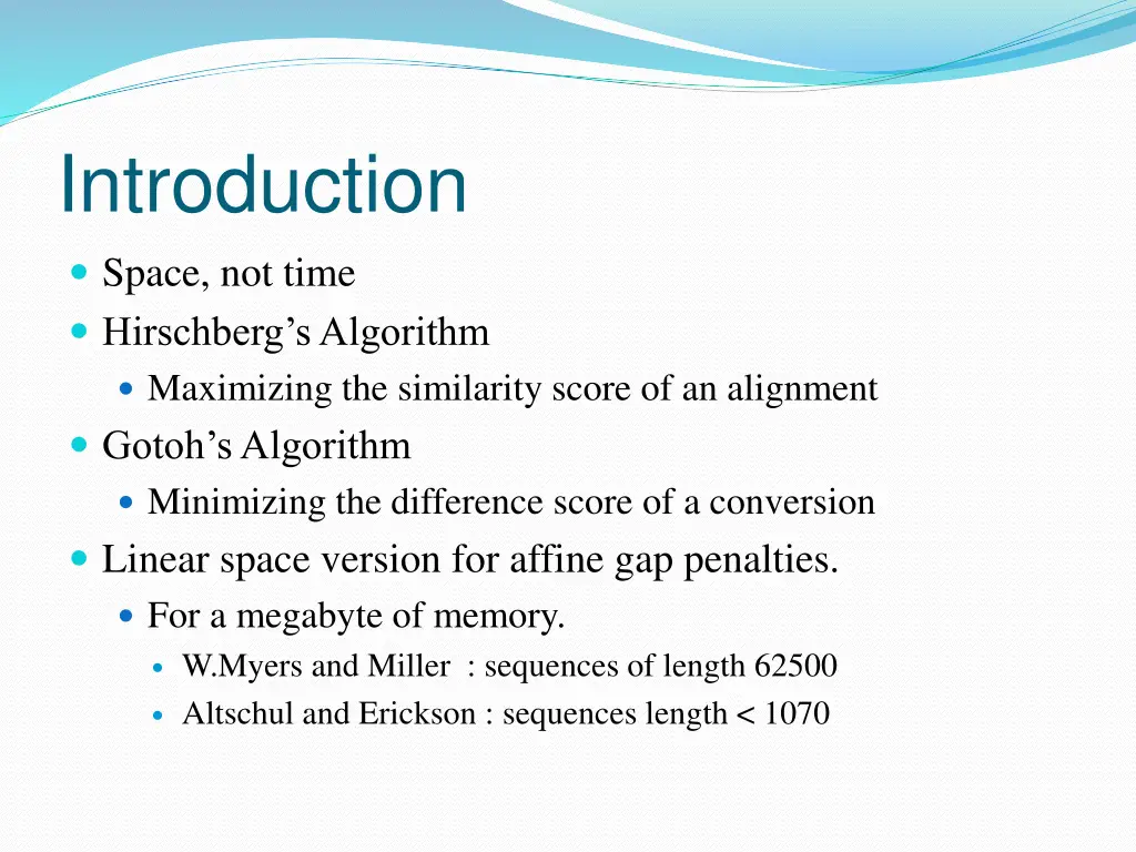 introduction space not time hirschberg
