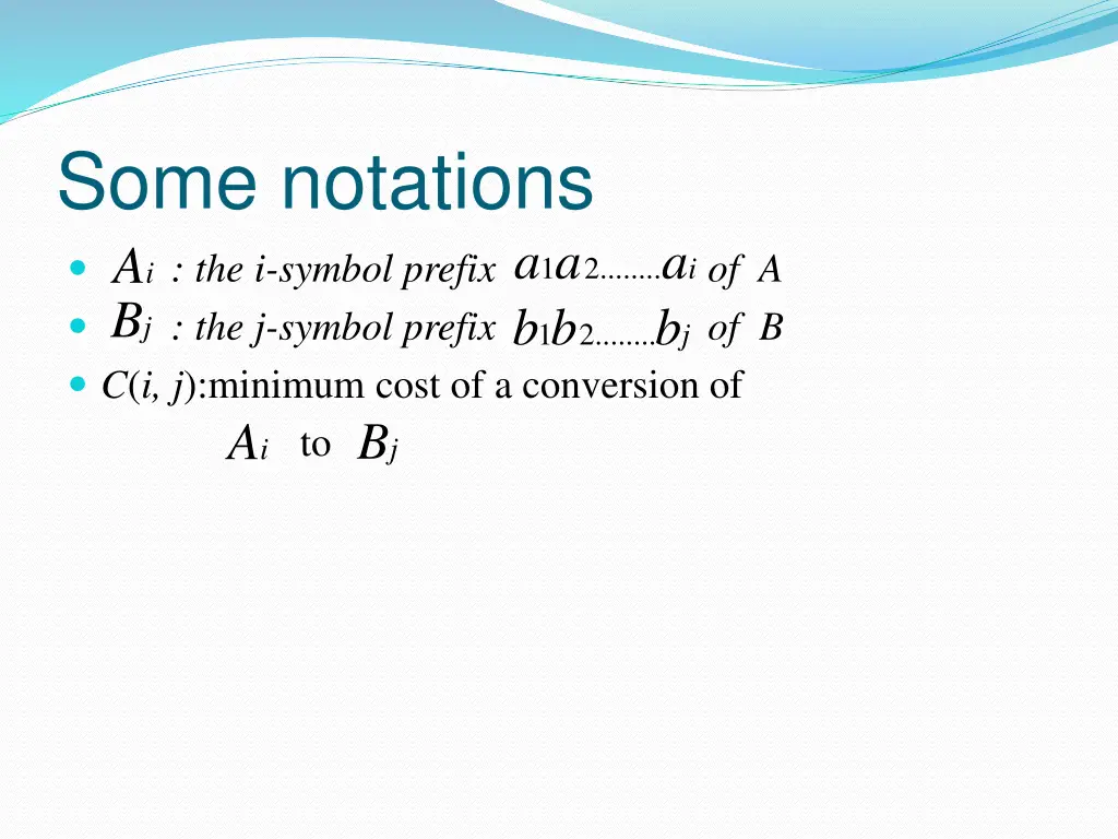 some notations the i symbol prefix