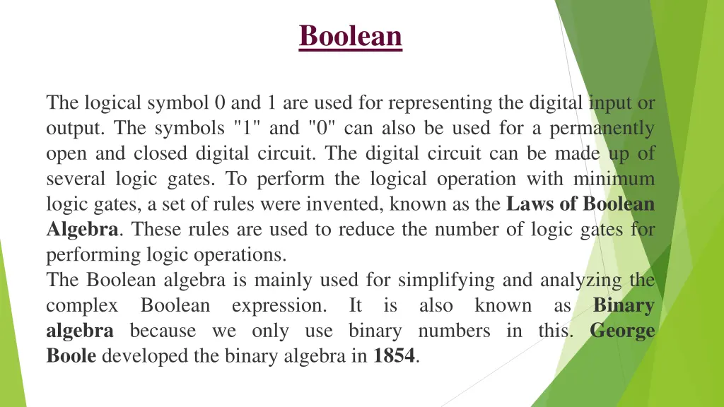 boolean