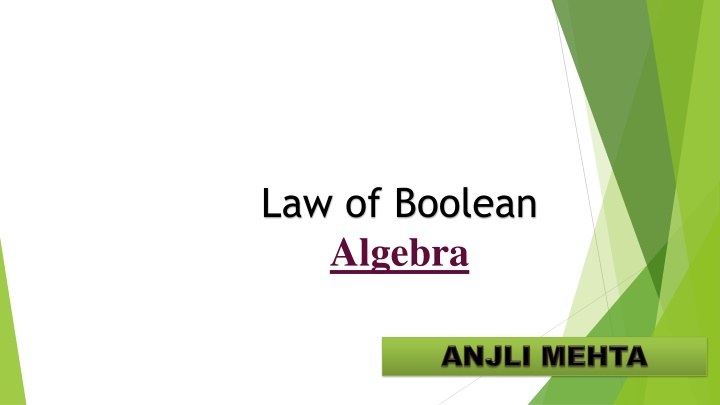 law of boolean algebra