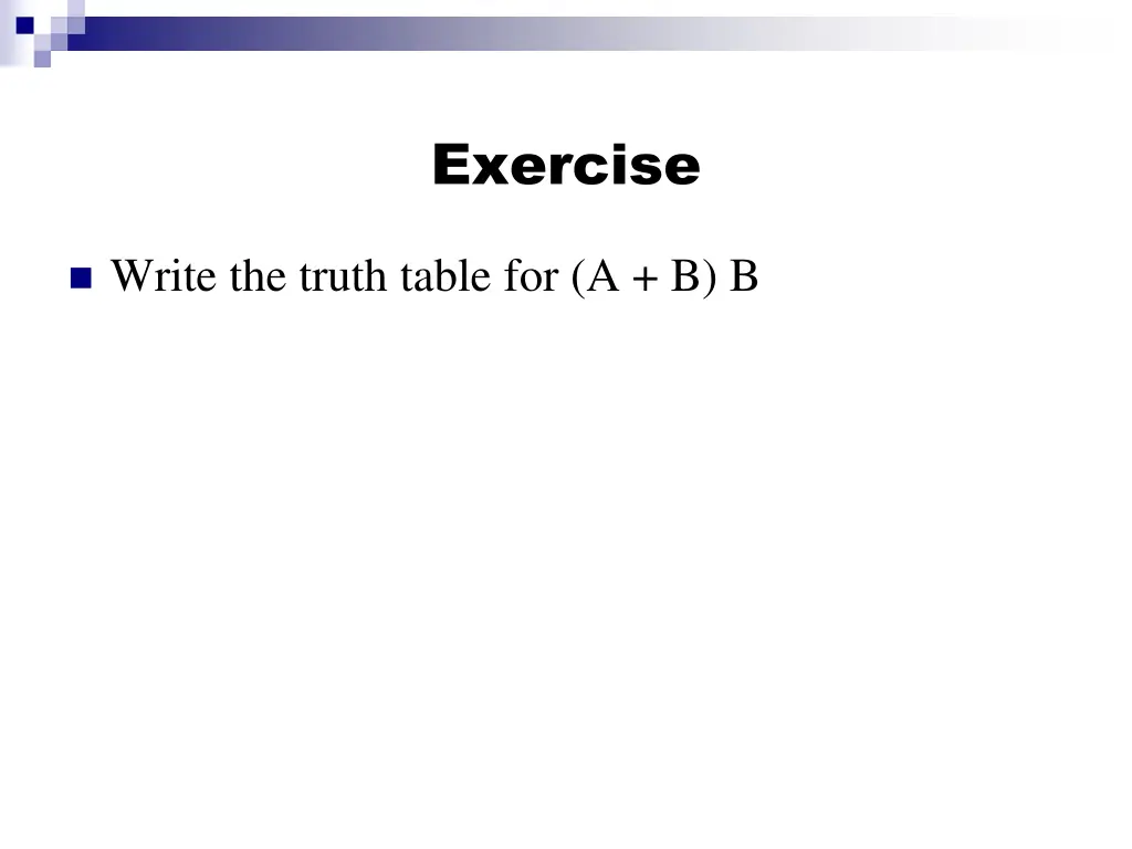exercise