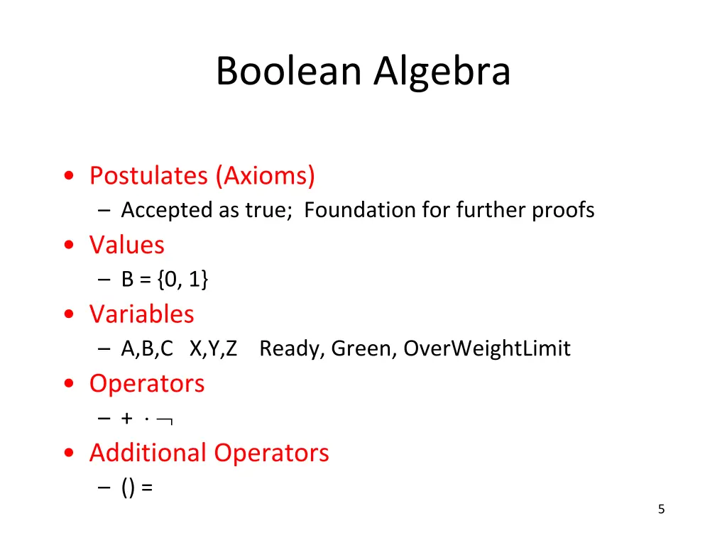 boolean algebra 2