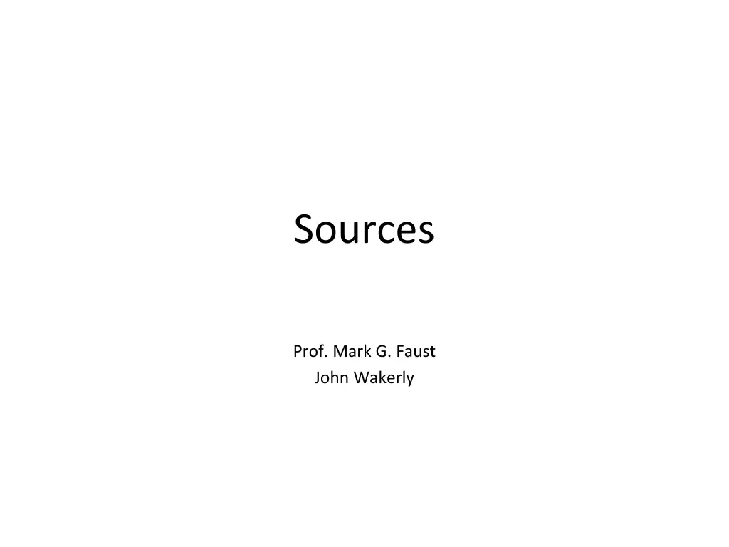 sources