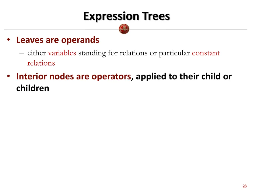 expression trees